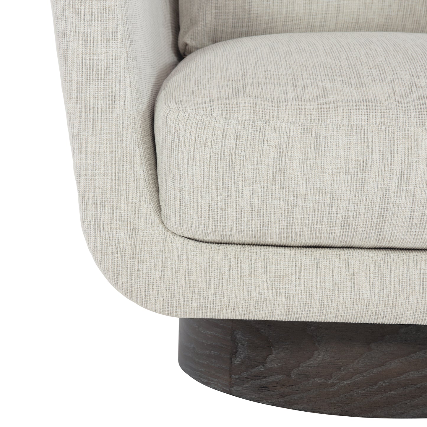 Gemma Leather-Fabric Swivel Chair