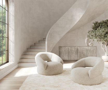 Cleo Fabric Swivel Chair