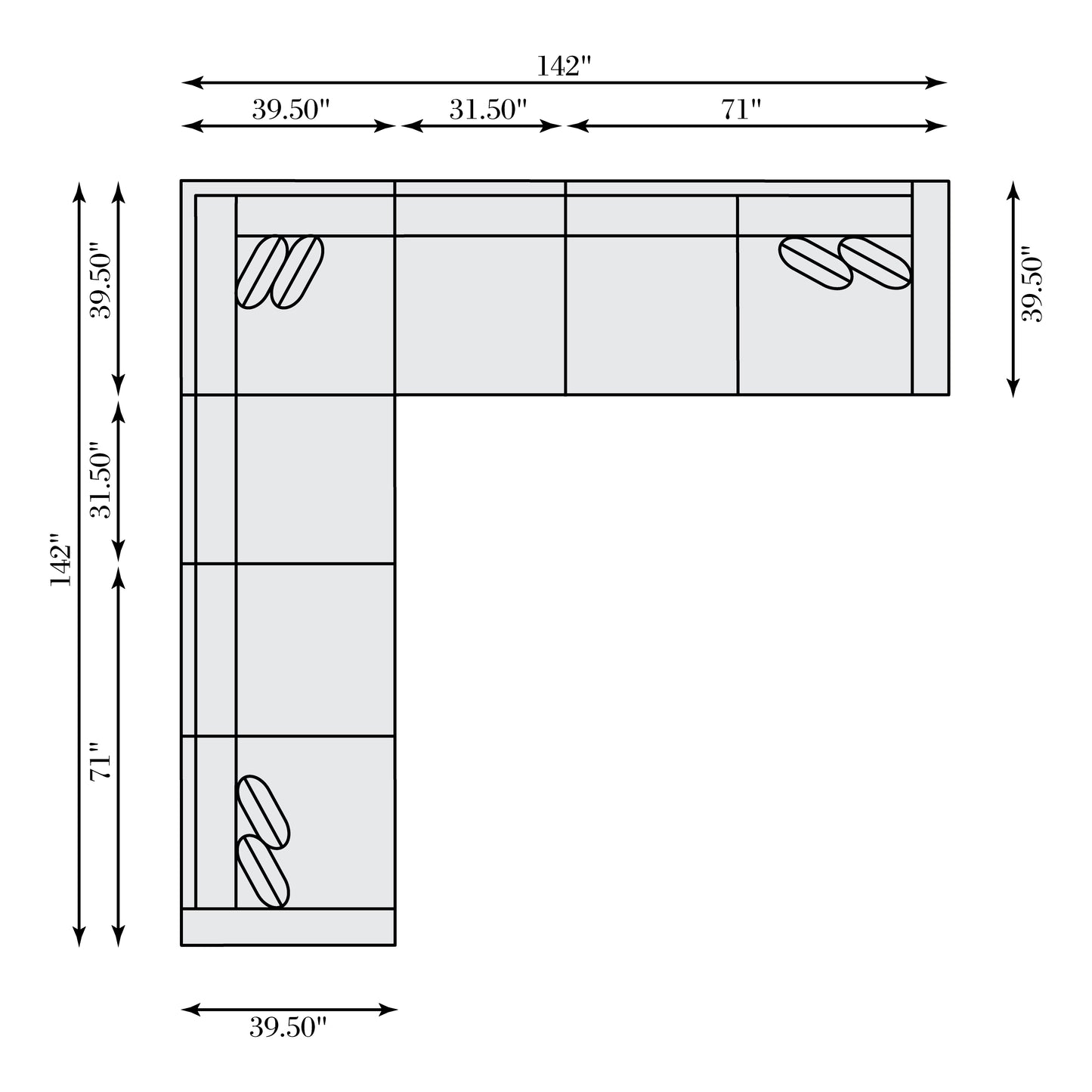 Lars Leather Sectional