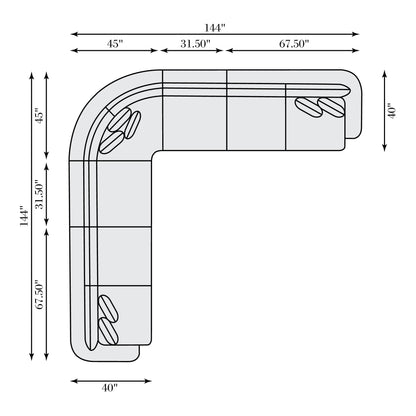 Jules Fabric Sectional