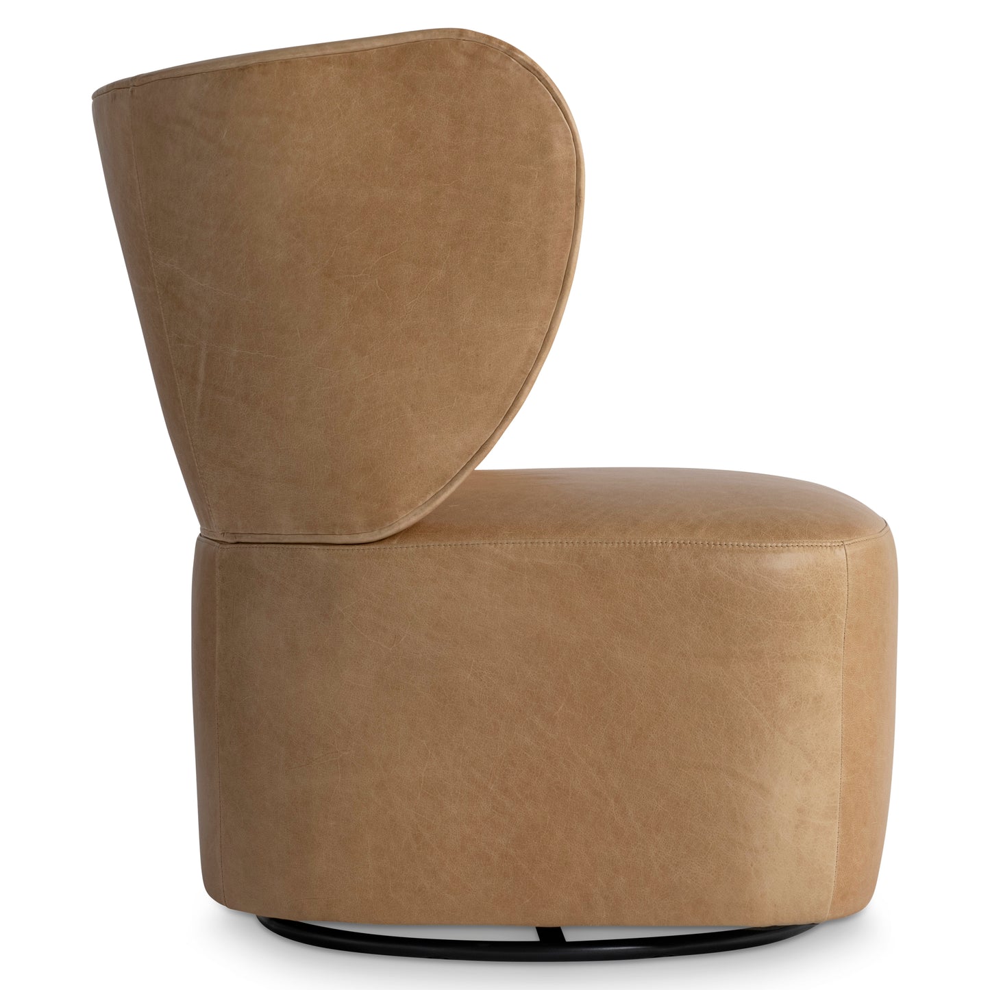Oliver Leather Swivel Chair