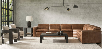 Lioni Leather Power Motion Sectional