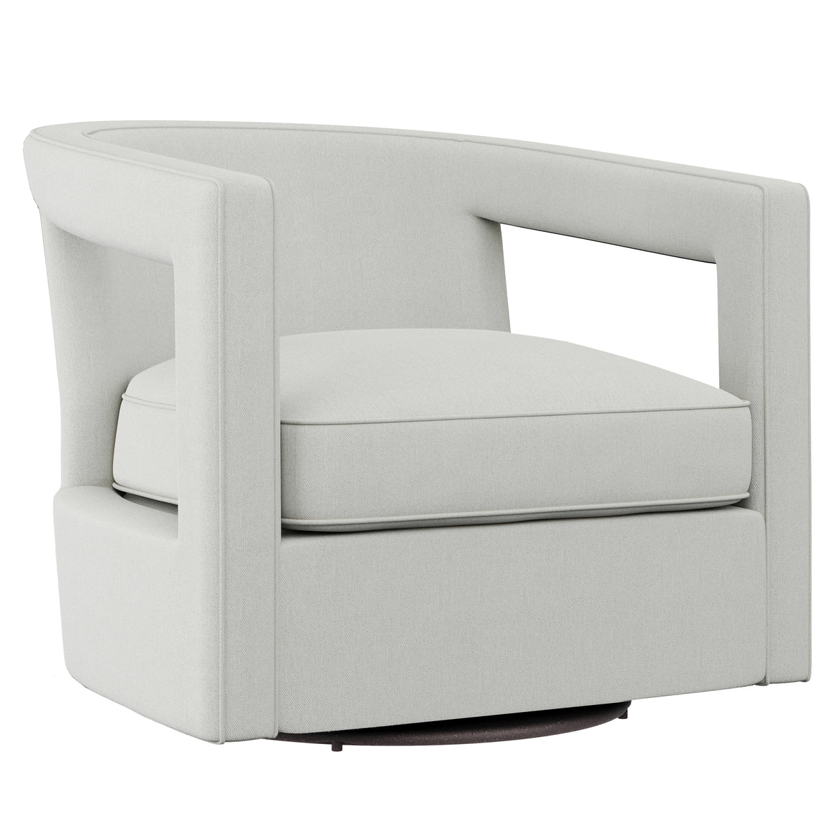 Alana Fabric Swivel Chair Without Nails