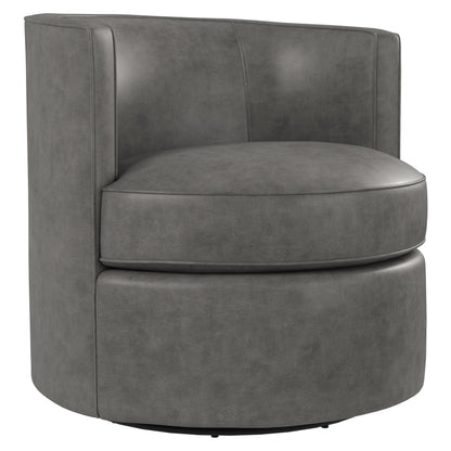 Fleur Leather Swivel Chair