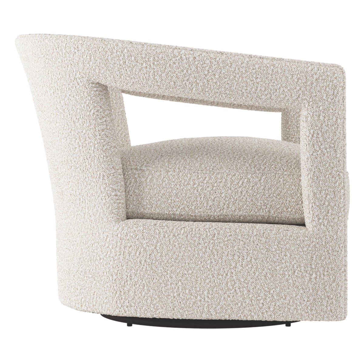 Alana Fabric Swivel Chair Without Nails