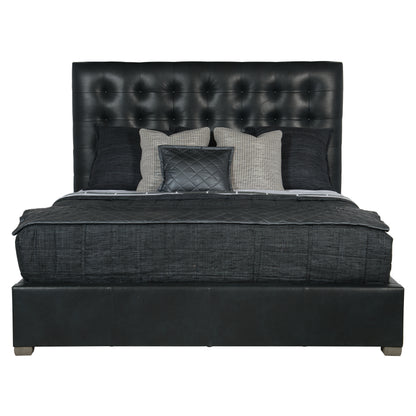 Avery Leather Panel Bed