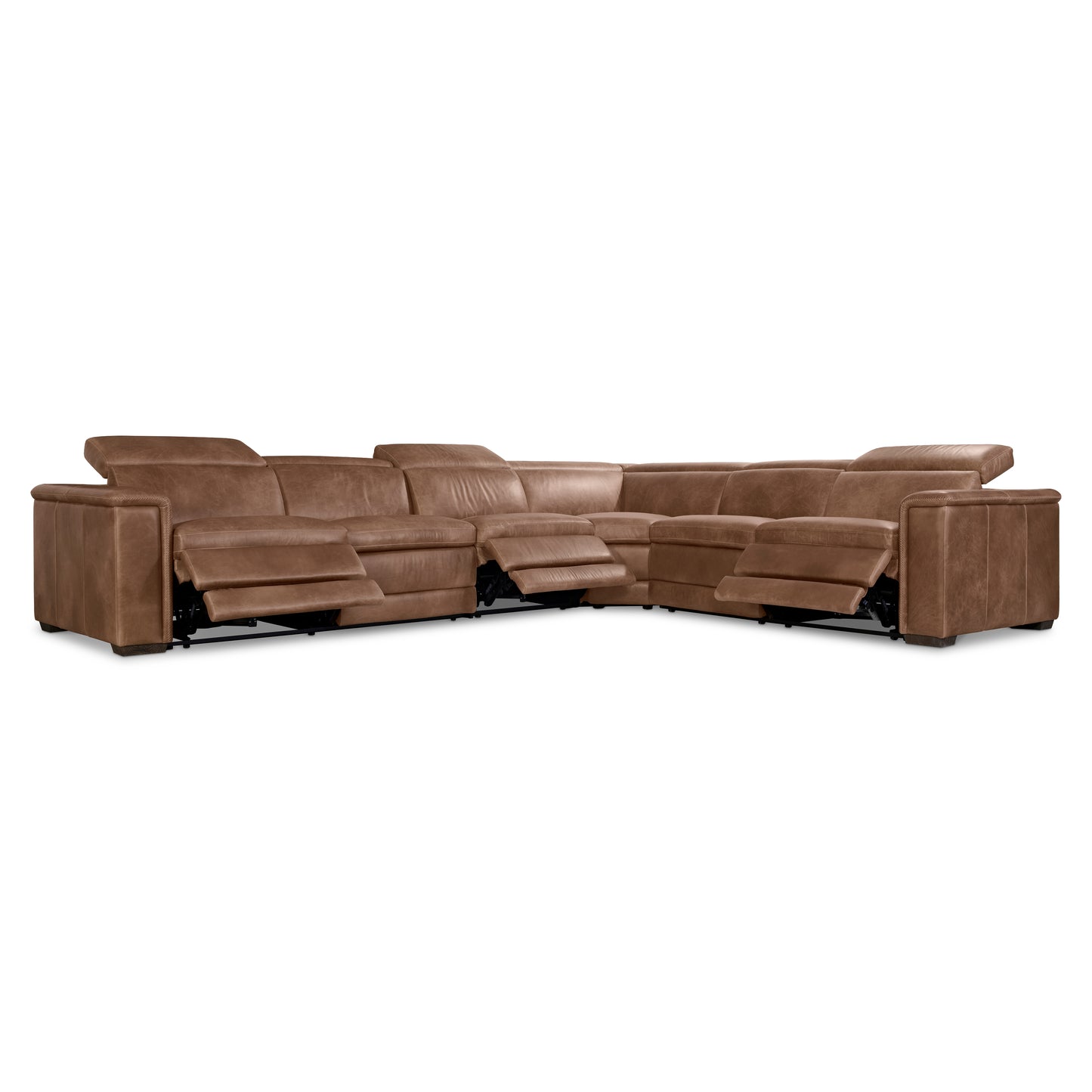 Lioni Leather Power Motion Sectional