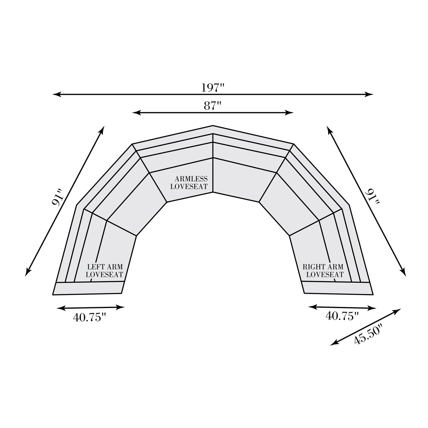 Del Sol Outdoor Sectional
