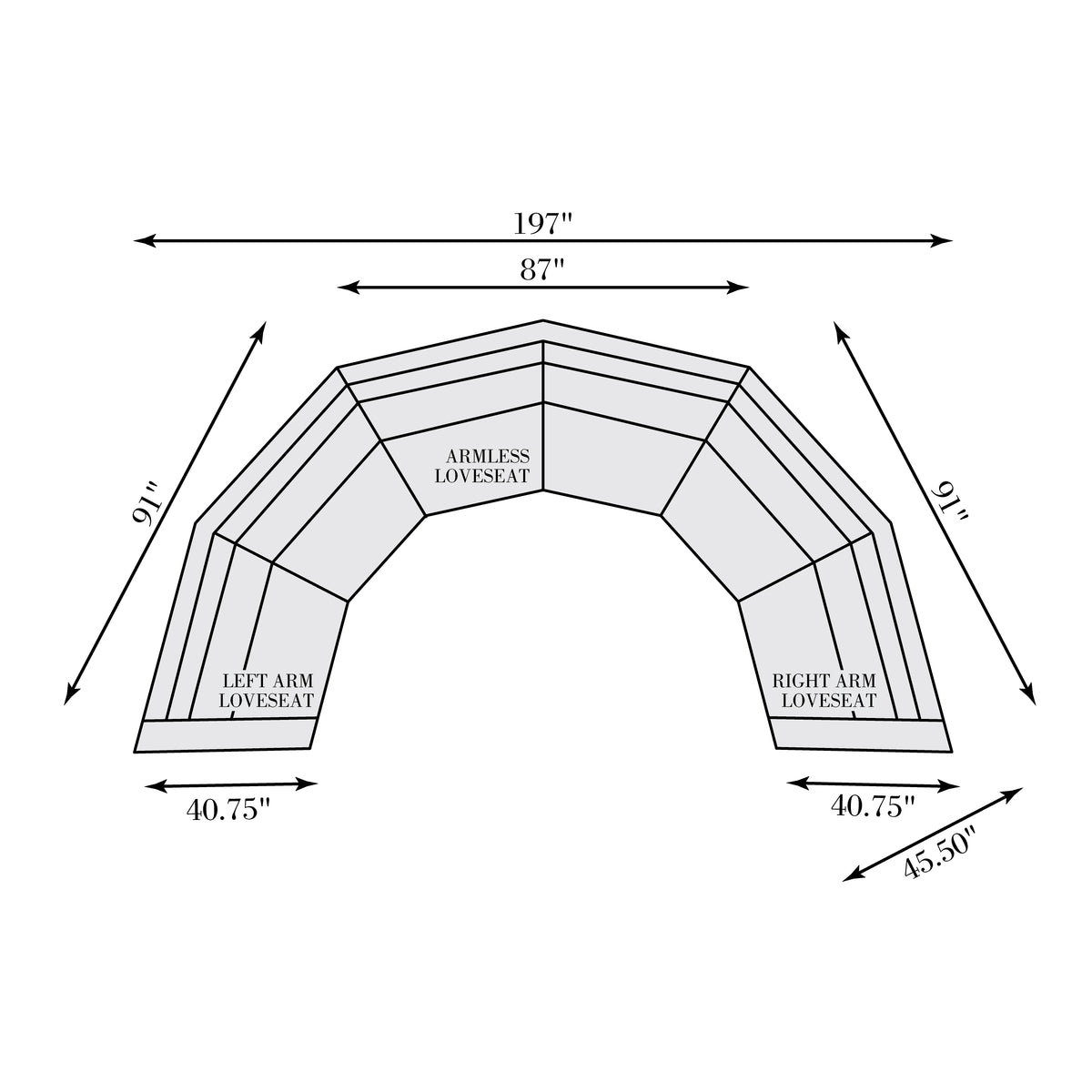 Del Sol Outdoor Sectional