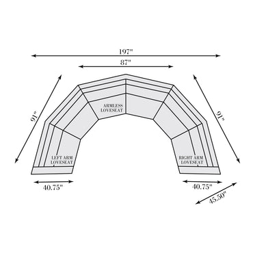 Del Sol Outdoor Sectional