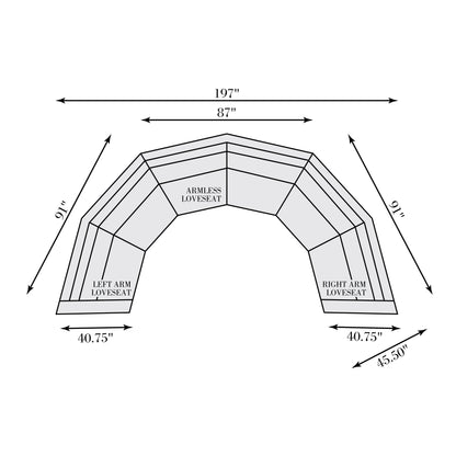 Del Sol Outdoor Sectional