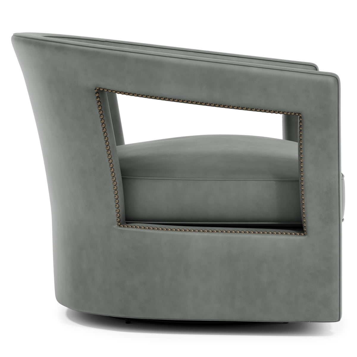 Alana Leather Swivel Chair
