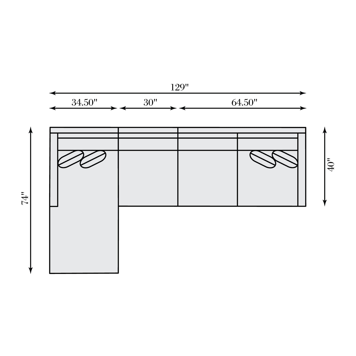 Kelsey Fabric Sectional