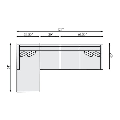 Kelsey Fabric Sectional