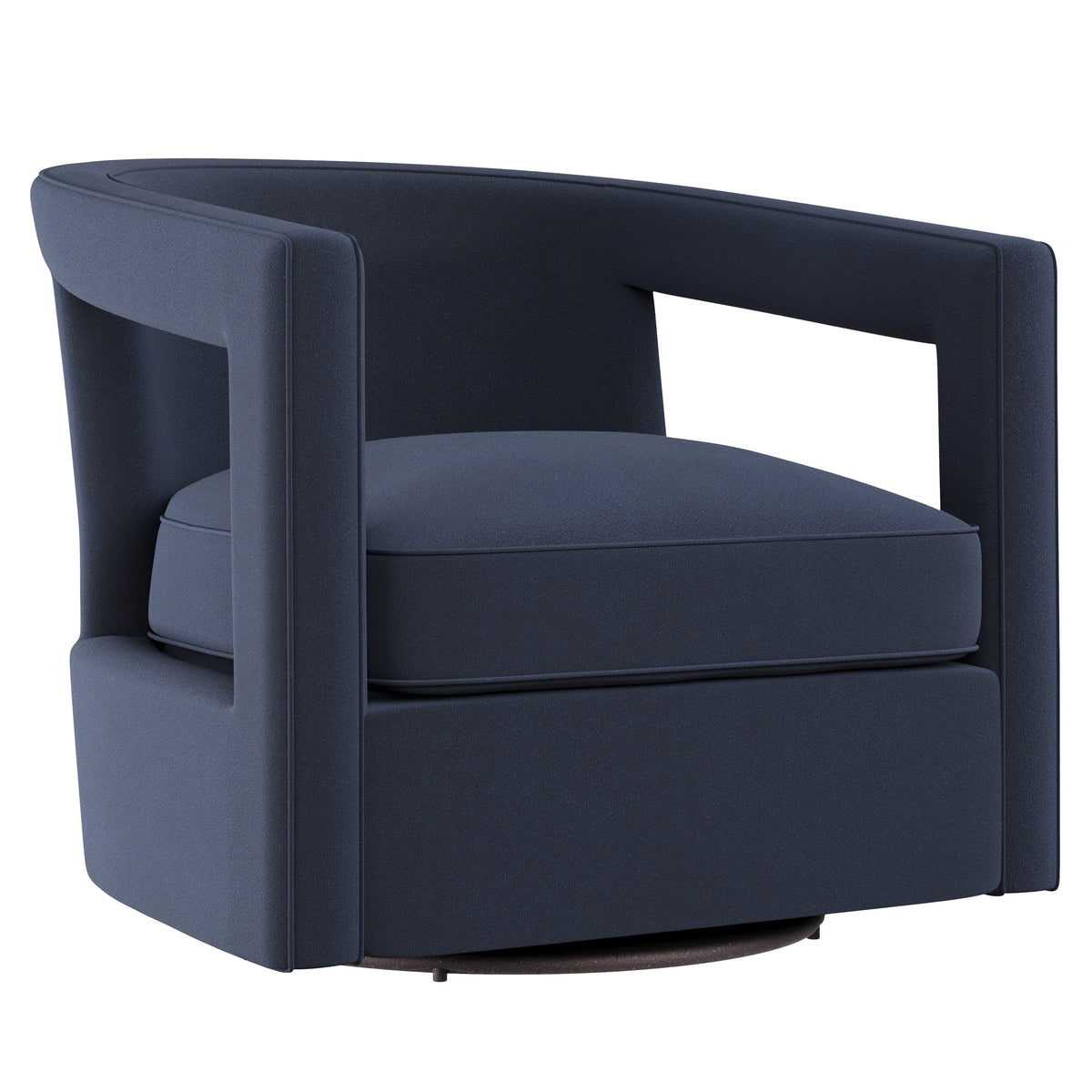 Alana Fabric Swivel Chair Without Nails