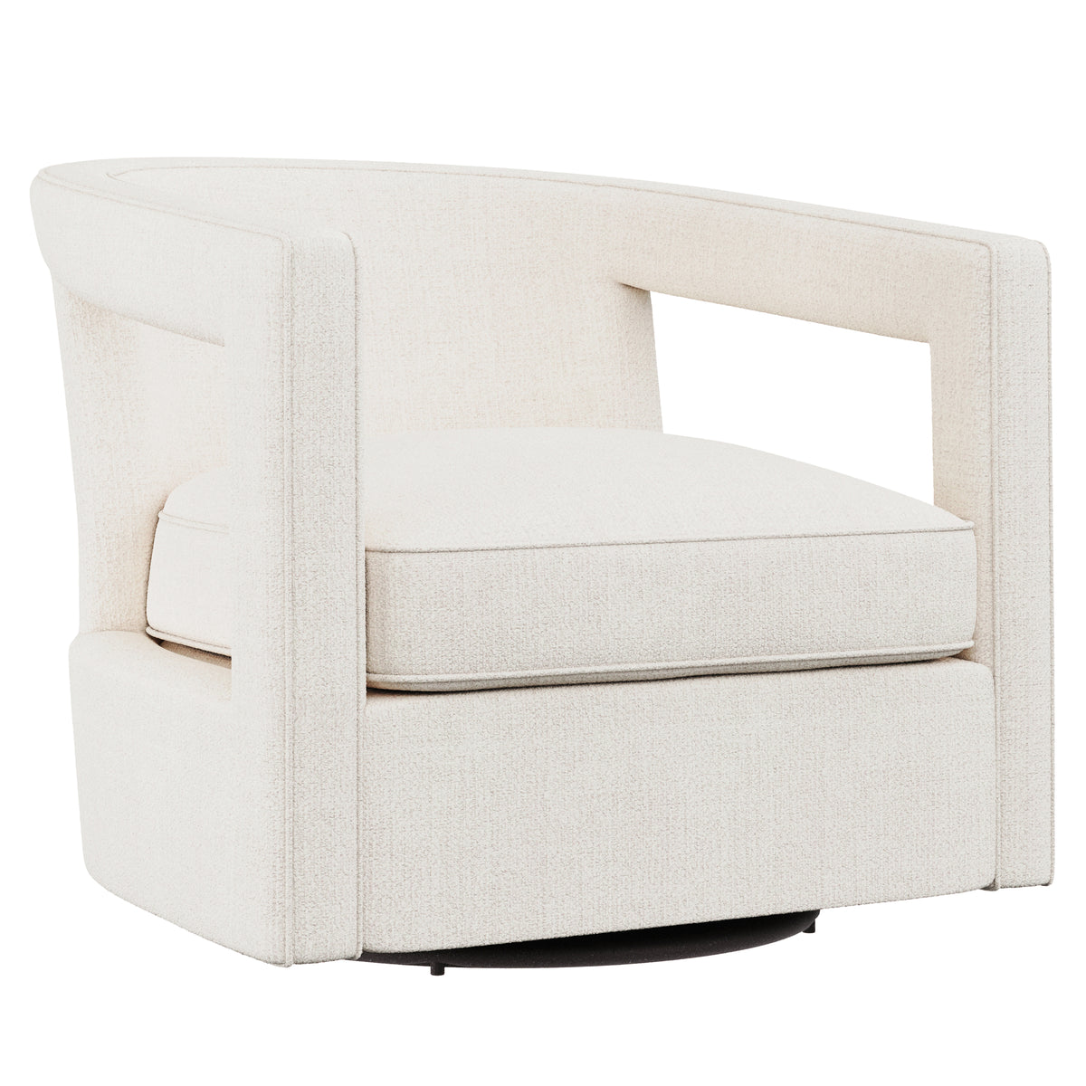 Alana Fabric Swivel Chair Without Nails