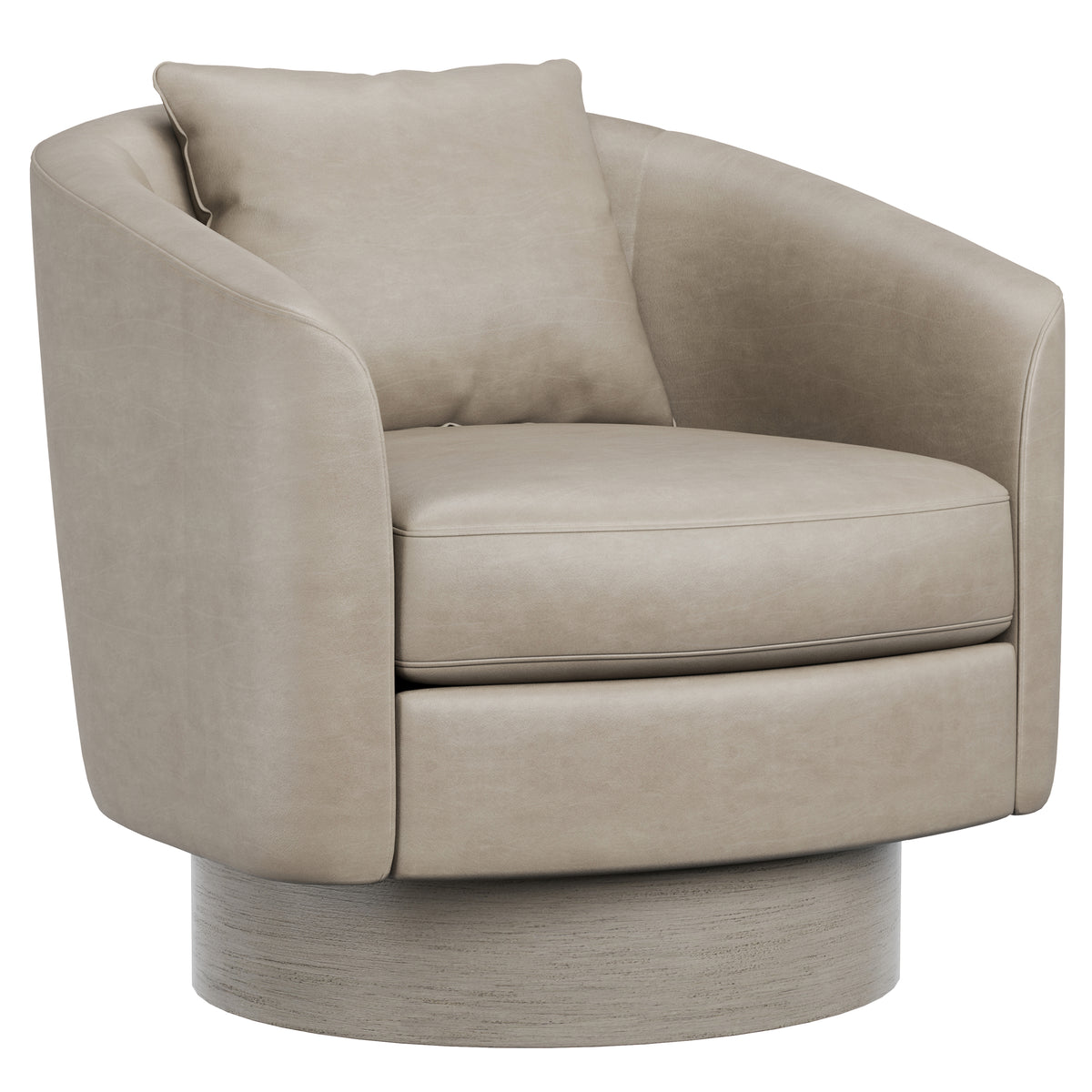 Camino Leather Swivel Chair