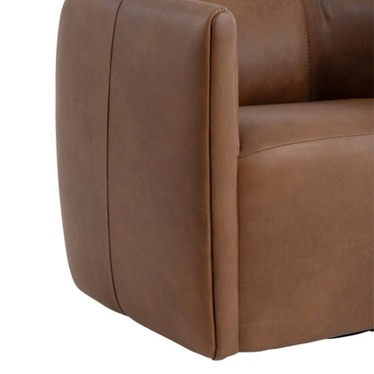 Aline Leather Swivel Chair