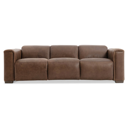 Billings Leather Power Motion Sofa