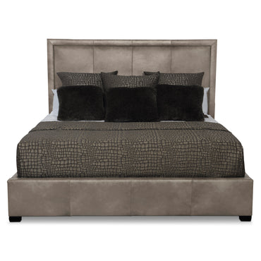 Morgan Leather Panel Bed