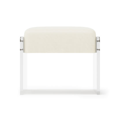 Jasper Leather Ottoman