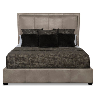 Morgan Leather Panel Bed