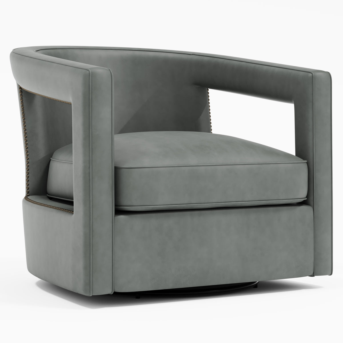 Alana Leather Swivel Chair